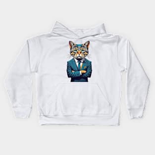 Business Cat Kids Hoodie